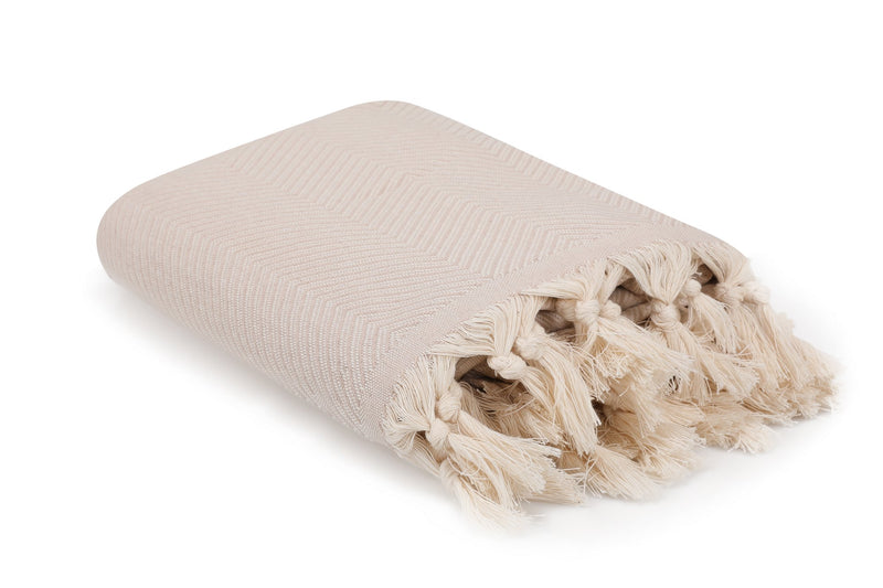 Pled 100% Bumbac, Trendy - Bej (230)