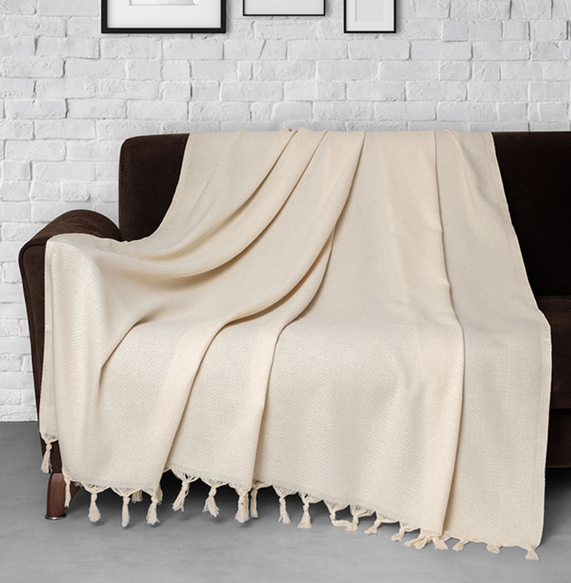 Pled din 100% Bumbac Natural Trendy – 170x230 cm