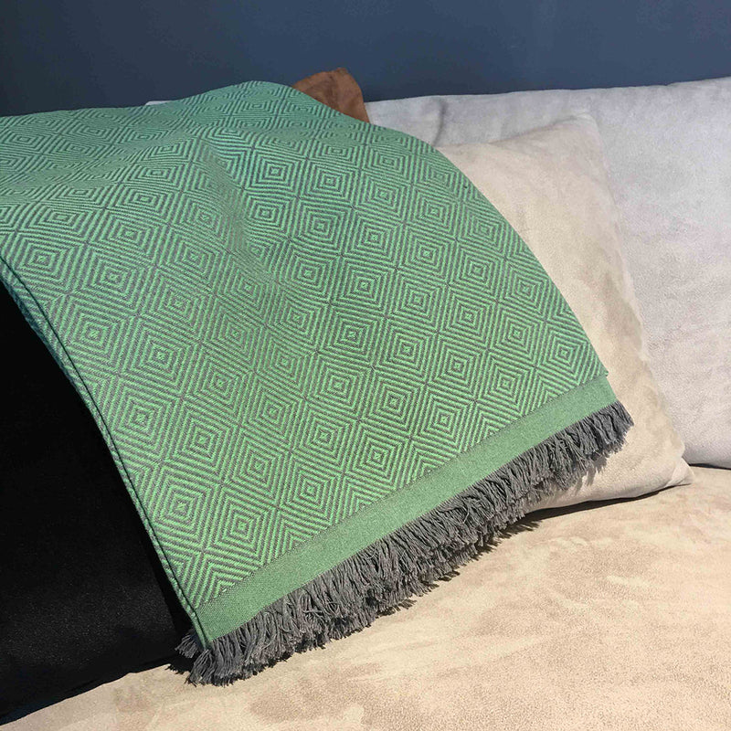 Pled din 100% Bumbac Verde Elite – 175x230 cm