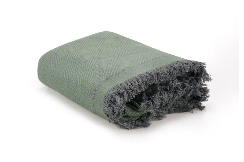 Pled din 100% Bumbac Verde Elite – 175x230 cm