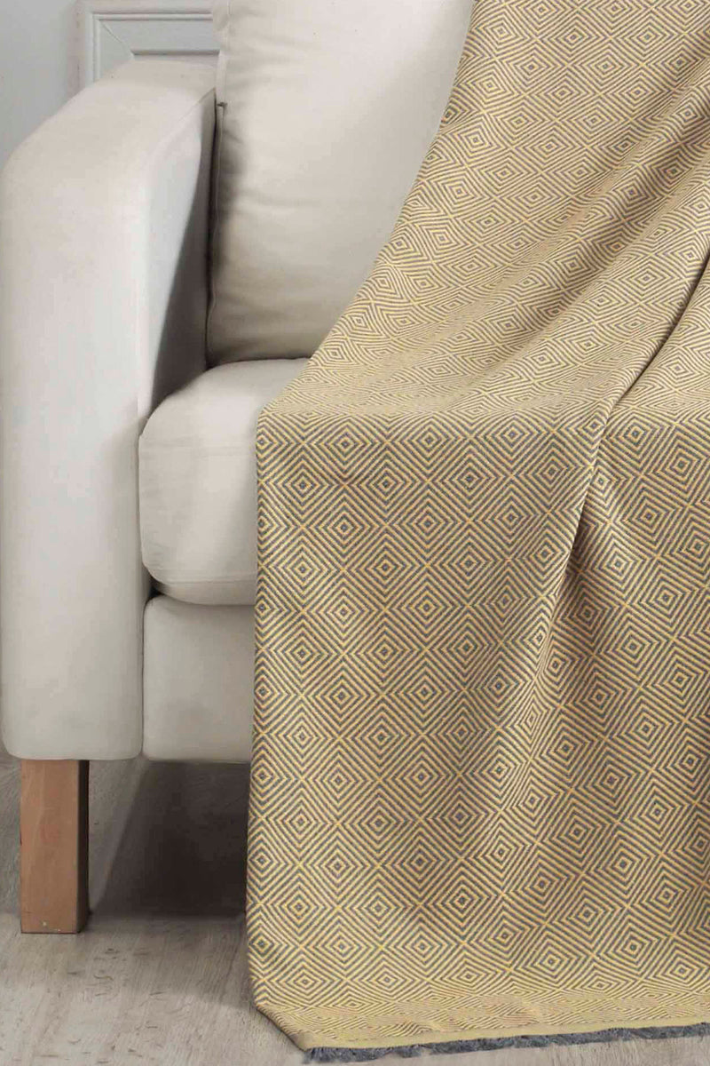 Pled 100% Bumbac, Elite - Mustar 175 x 230 cm