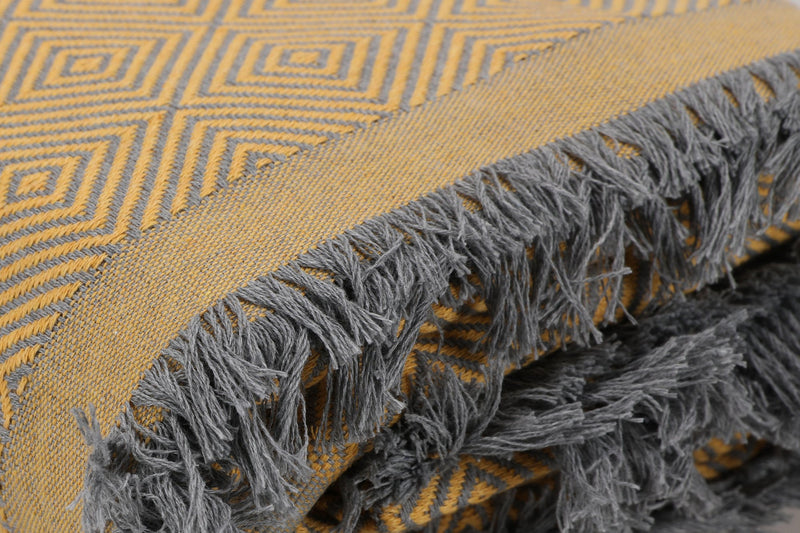 Pled 100% Bumbac, Elite - Mustar 175 x 230 cm