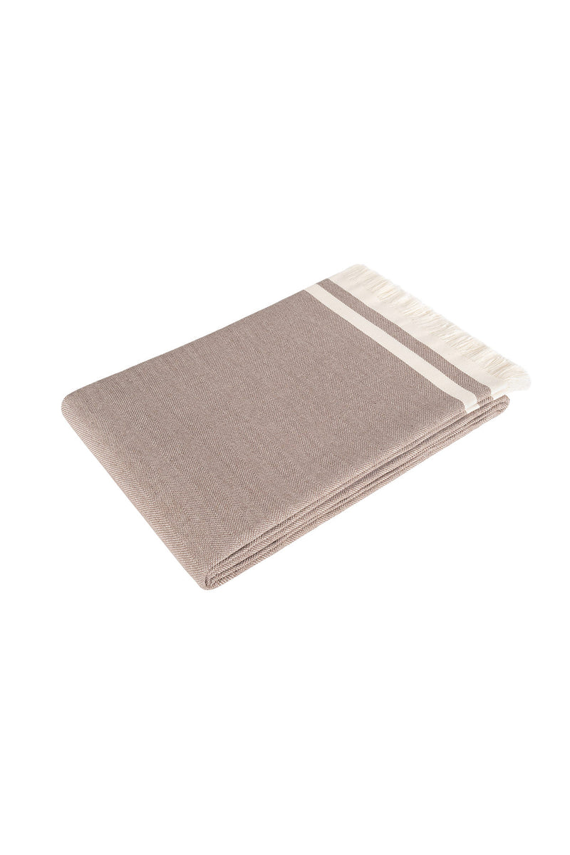 Pled 100% Bumbac, Alinda - Maro (170 x 230)