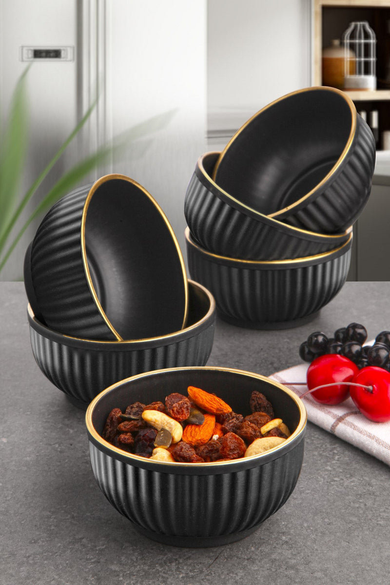 Set Boluri 6 Piese, Negru, 100% Plastic, Fara BPA, C-DD07 - Black