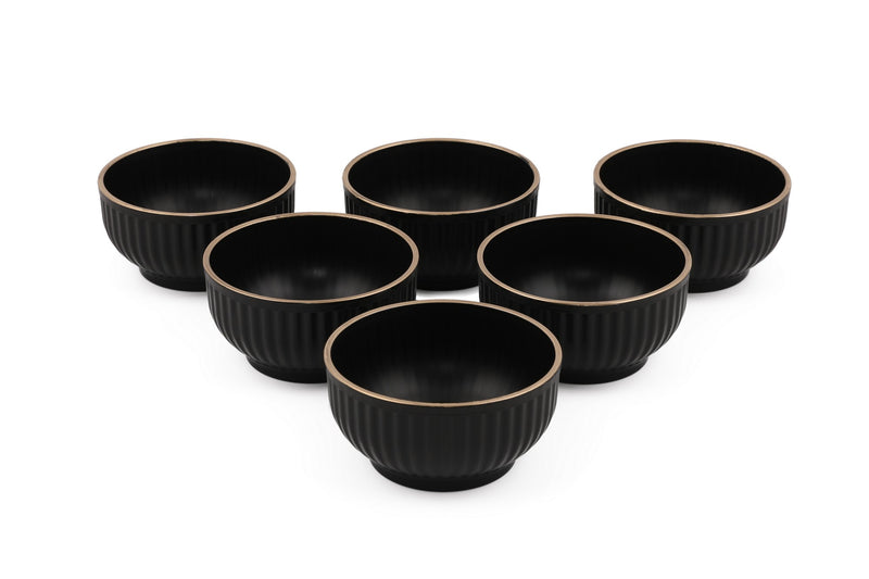 Set Boluri 6 Piese, Negru, 100% Plastic, Fara BPA, C-DD07 - Black