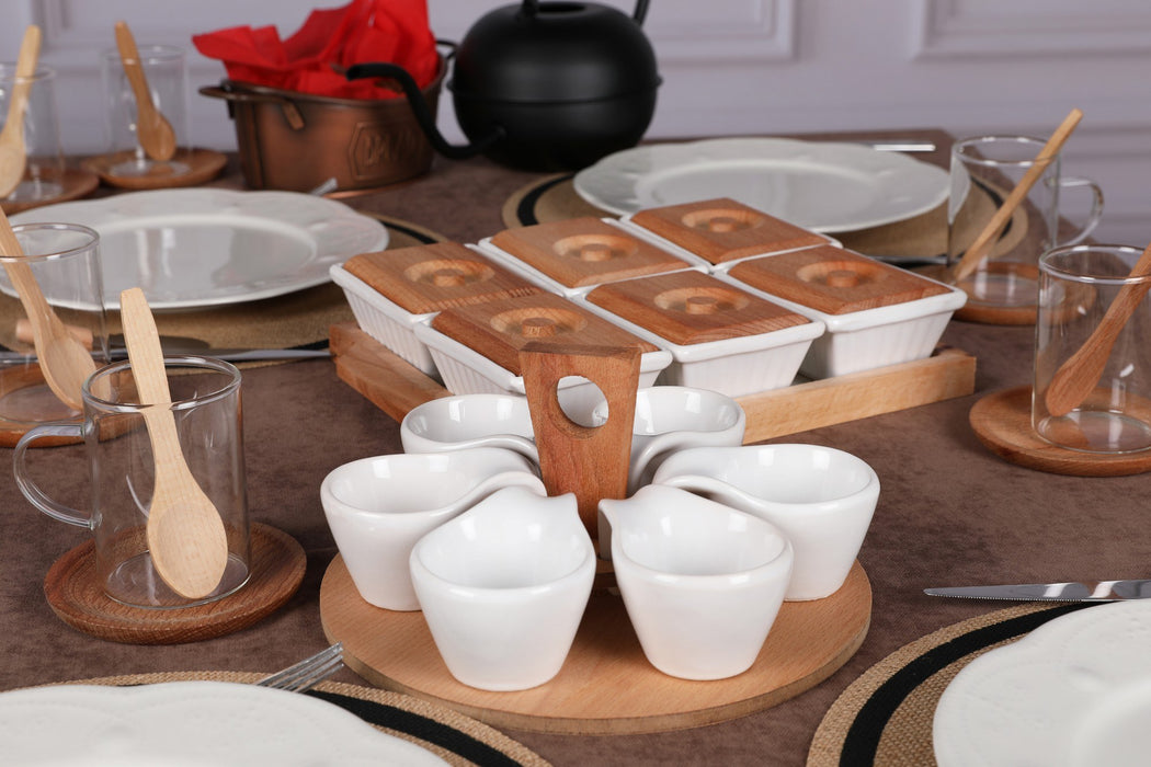 Set de Mic Dejun (20 Piese) Natural-Ceramica, TEP