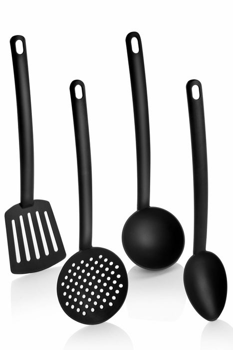 Set de Ustensile de Bucatarie 4 Piese, Negru, KP - 73