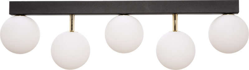 Plafoniera Zuma Line 5xG9 Negru / Auriu