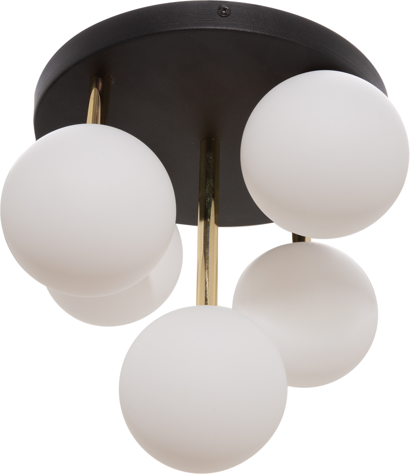 Plafoniera Zuma Line 5xG9 Negru / Auriu