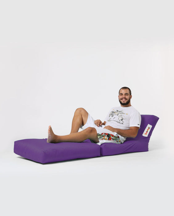 Perna Pouf, Puf Interior/ Exterior Asi Home Siesta Sofa Bed Pouf - Purple Poliester 55X40X40 cm