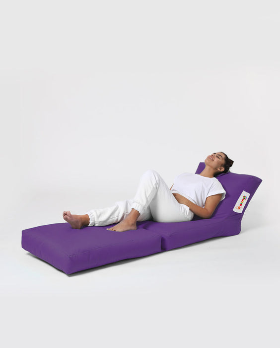 Perna Pouf, Puf Interior/ Exterior Asi Home Siesta Sofa Bed Pouf - Purple Poliester 55X40X40 cm