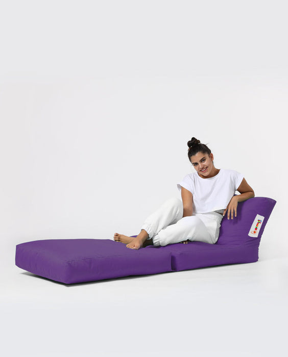 Perna Pouf, Puf Interior/ Exterior Asi Home Siesta Sofa Bed Pouf - Purple Poliester 55X40X40 cm