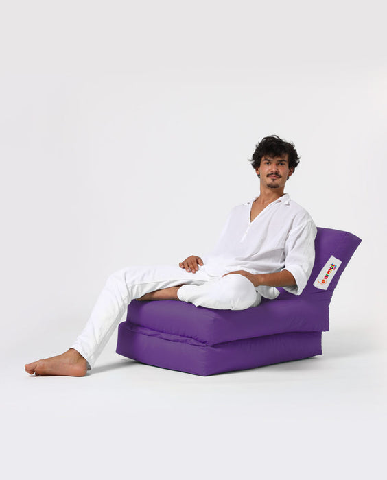 Perna Pouf, Puf Interior/ Exterior Asi Home Siesta Sofa Bed Pouf - Purple Poliester 55X40X40 cm