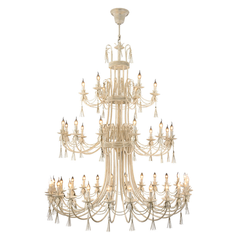 Lustra Moderna Saray Asi Home , 42 brate, 42xE14-40W, crem patina aurie 2010-45-42