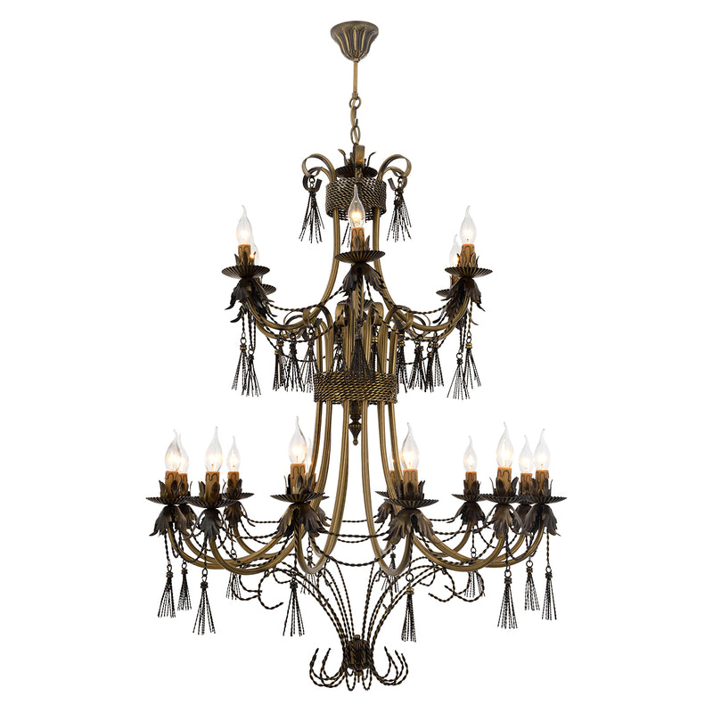 Lustra Moderna Saray Asi Home , 18 brate, 18xE14-40W, antiq 2010-52-18