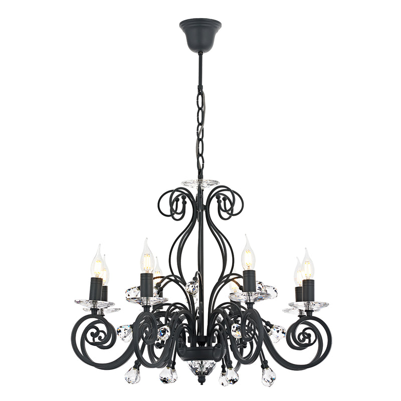 Lustra Moderna Santo Asi Home , 8 brate, 8xE14-40W, antracit 2320-96-08