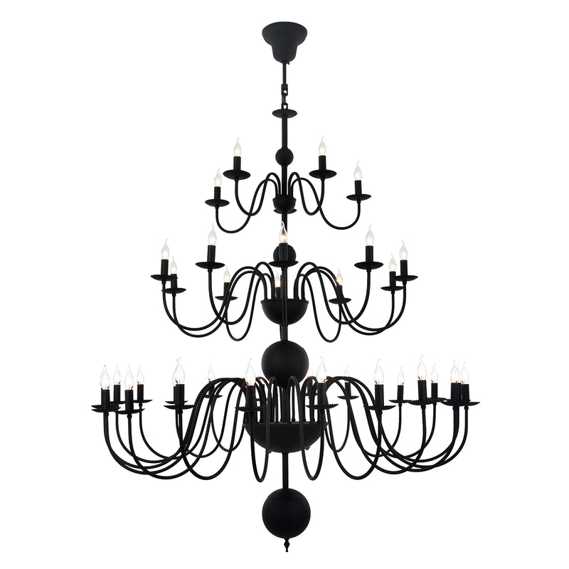 Lustra Moderna Darya Asi Home , 35 brate, 35xE14-40W, negru 1210-67-35