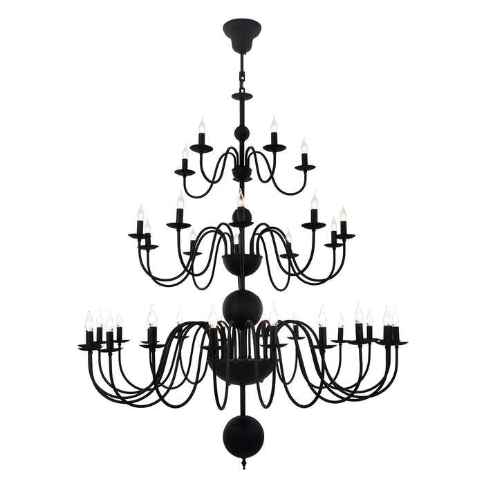Lustra Moderna Darya Asi Home , 35 brate, 35xE14-40W, negru 1210-67-35