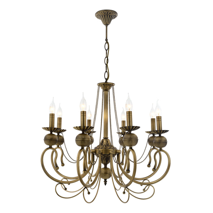 Lustra Moderna Kasgar Asi Home , 8 brate, 8xE14-40W, antiq 2024-52-08