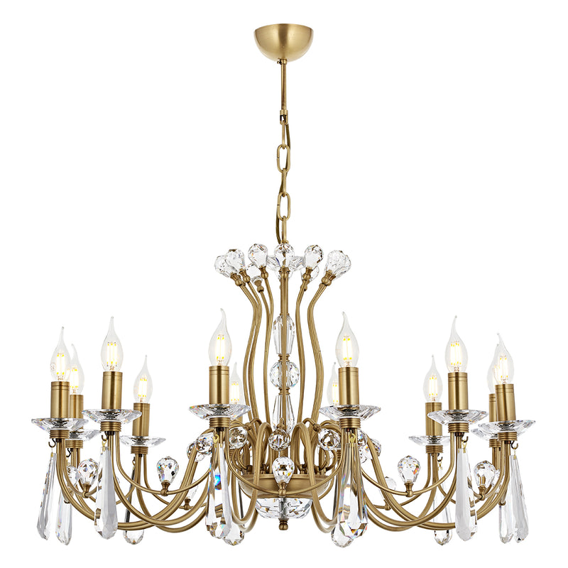 Lustra Cristal Leydi Asi Home , 12 brate, 12xE14-40W, antiq 5051-52-12
