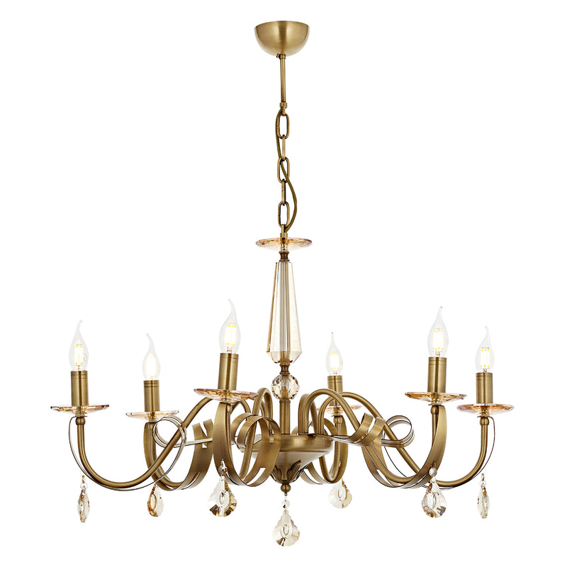 Lustra Moderna Karlen Asi Home , 6 brate, 6xE14-40W, antiq 5253-52-06