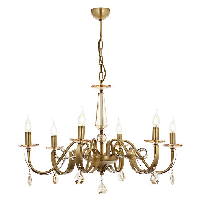 Lustra Moderna Karlen Asi Home , 6 brate, 6xE14-40W, antiq 5253-52-06