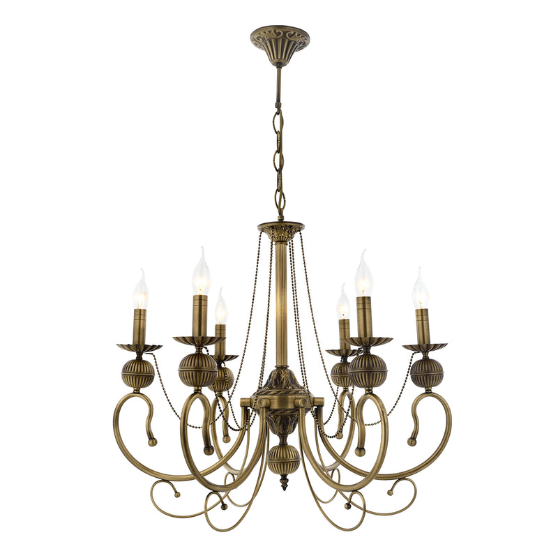 Lustra Moderna Kasgar Asi Home , 6 brate, 6xE14-40W, antiq 2024-52-06