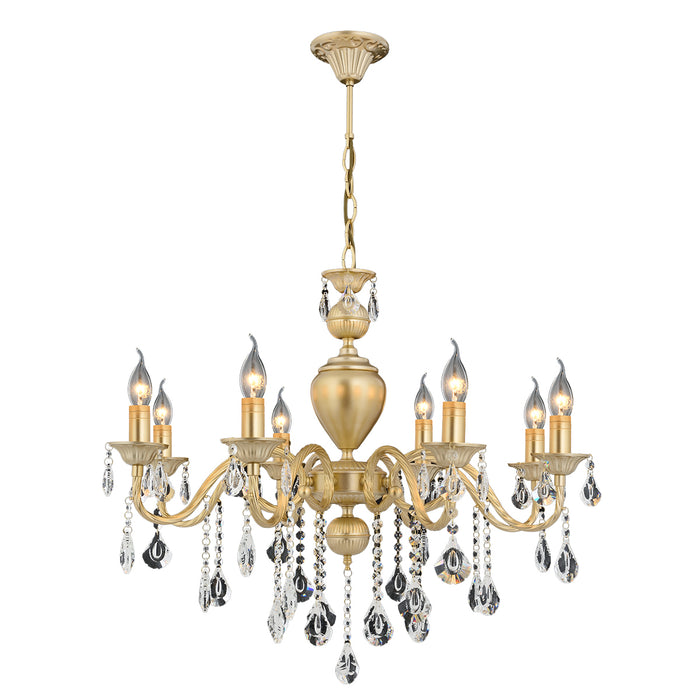 Lustra Cristal Ilyum Asi Home , 8 brate, 8xE14-40W, antiq 4012-52-08