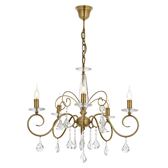 Lustra Moderna Reka Asi Home , 5 brate, 5xE14-40W, antiq 2335-52-05
