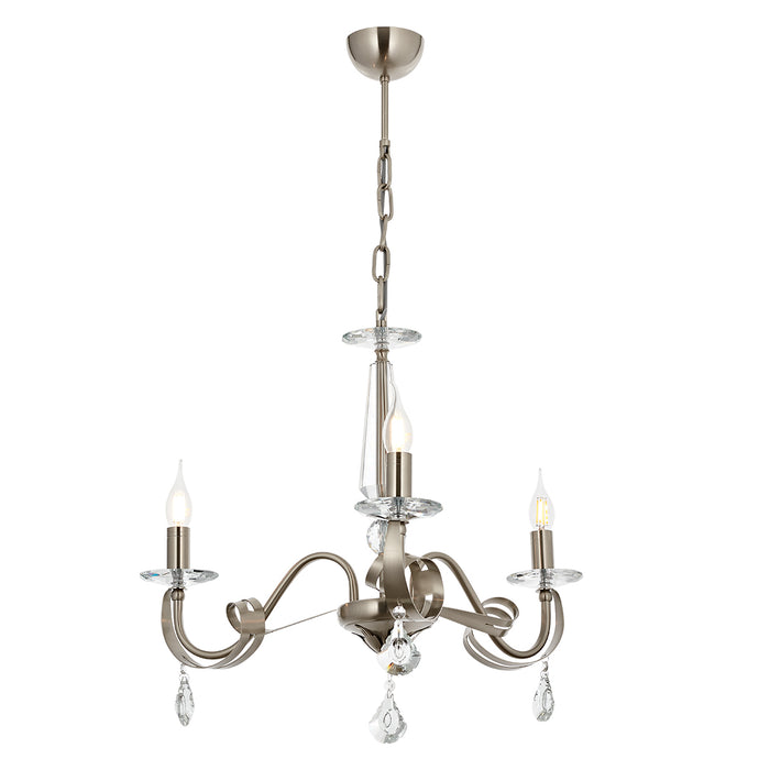 Lustra Moderna Karlen Asi Home , 3 brate, 3xE14-40W, crom satinat 5253-53-03