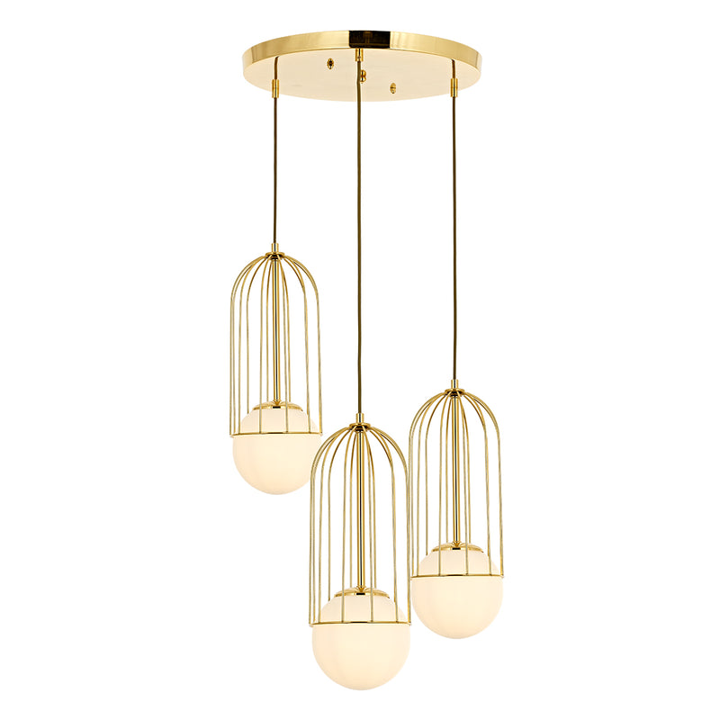 Lustra Moderna Capola Asi Home  3xE14-40W, auriu 4545-61-03
