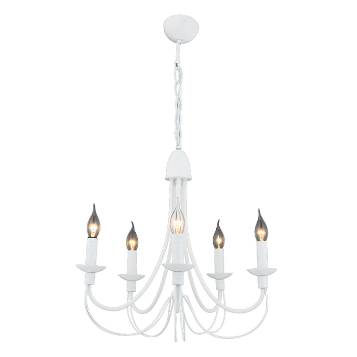 Lustra Moderna Darya Asi Home  5 brate, 5xE14-40W, alb 1210-36-05