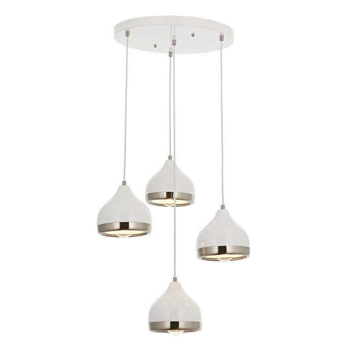 Lustra Moderna Delight Asi Home  4 brate, 4xE27-60W, alb 4556-35-04