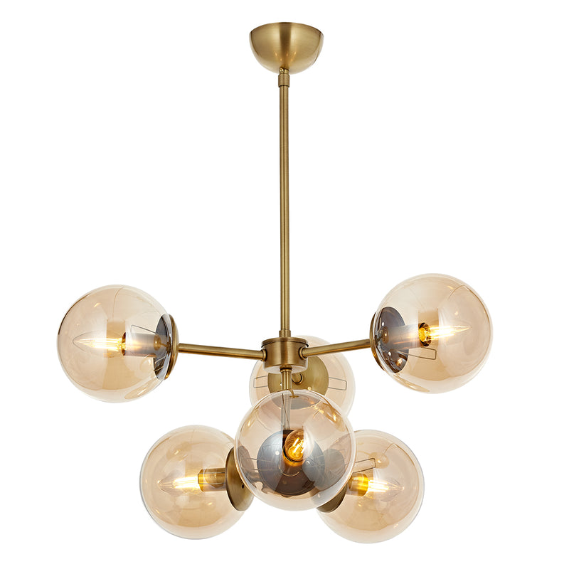Lustra Moderna Kost Asi Home  6 brate, 6xE14-40W, antiq 2204-52-06