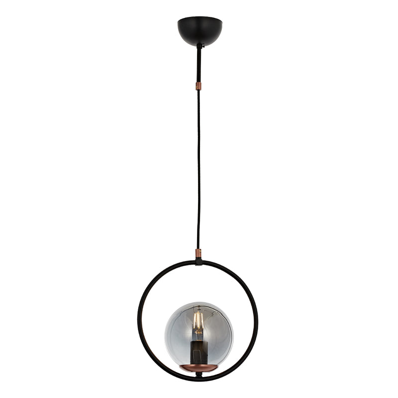 Lustra Moderna Adela Asi Home , 1xE27-60W, negru 1772-64-01