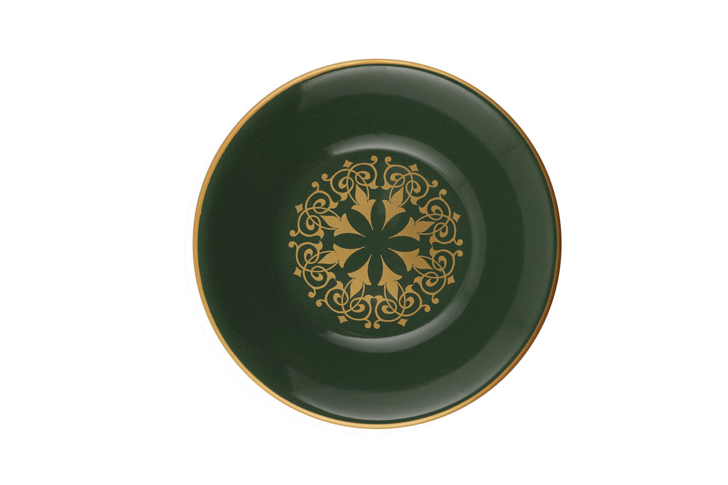 Set Vesela 24 Piese, Asi Home Olive Gold, Ceramica, Verde/Auriu