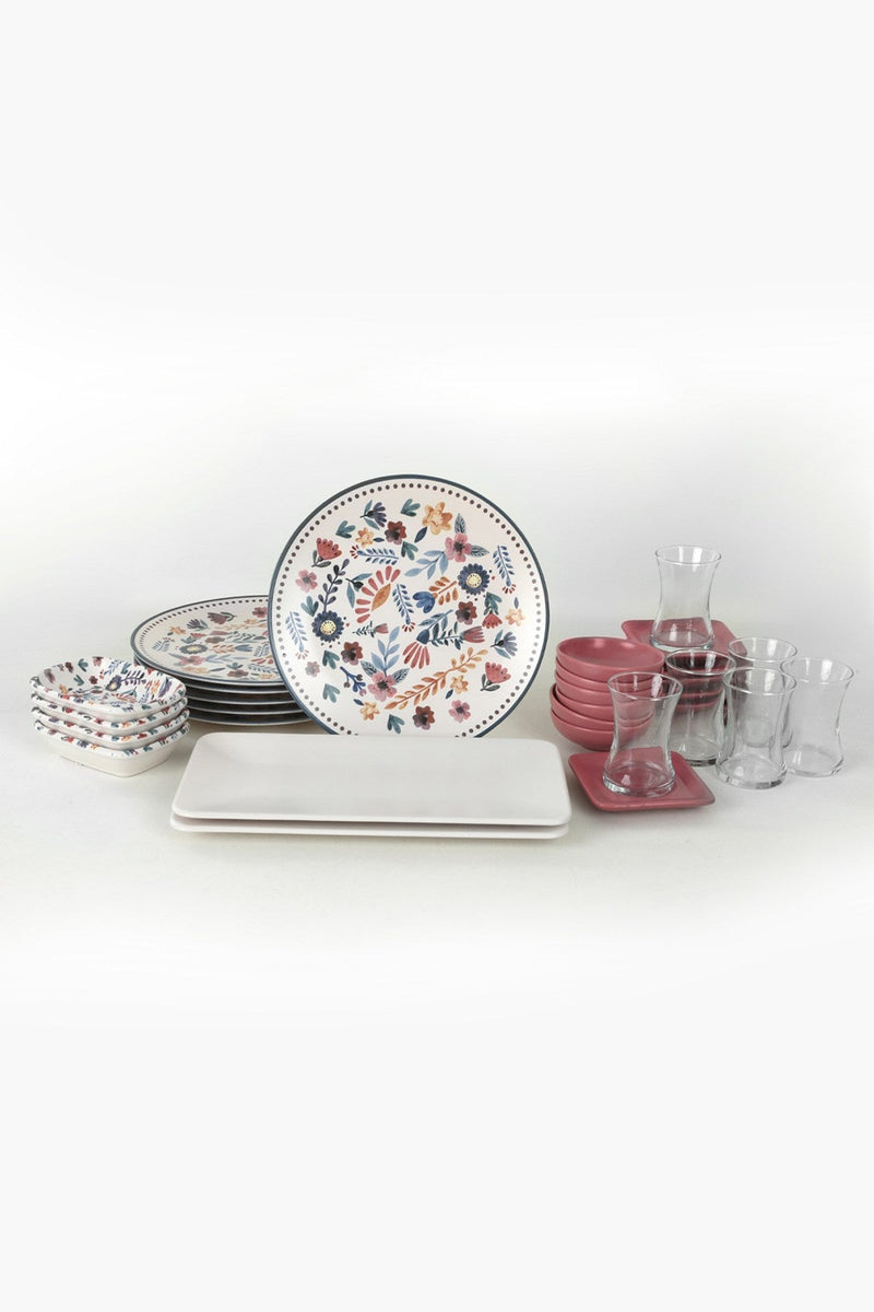 Set vesela, Asi Home Spring Time, ceramica, Set Mic dejun (30 Piese) - AsiHome
