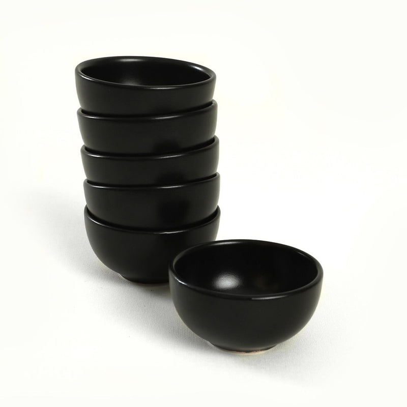 Set Boluri 6 Piese, Negru, 100% Ceramica, ST101106F956A