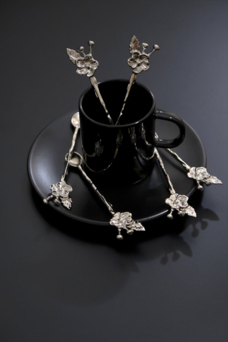 Set Lingurite 6 Piese, Argintiu, PLT0494