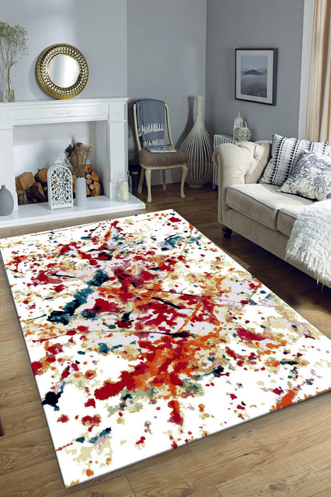 Covor Hol Asi Home Oil Paint, 80 x 150cm, Catifea| Poliester, Multicolor