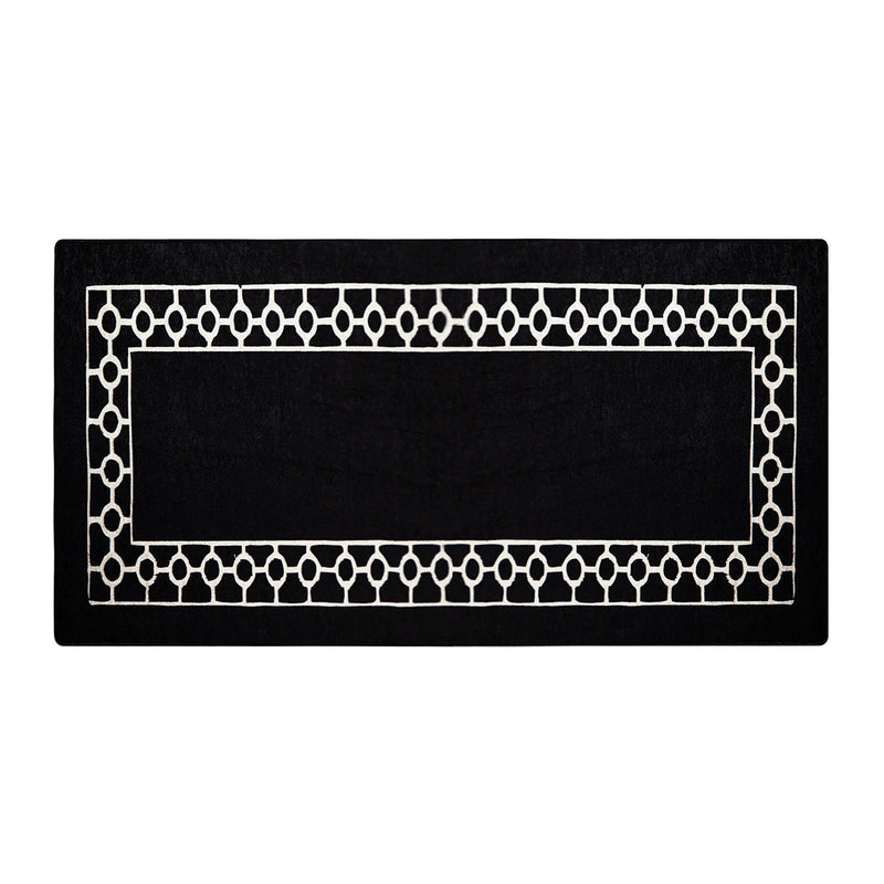 Covor Hol Asi Home Bague Black, 80 x 200cm, Catifea| Poliester, Negru
Alb