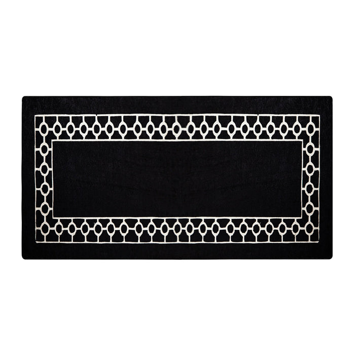 Covor Hol Asi Home Bague Black, 80 x 200cm, Catifea| Poliester, Negru
Alb