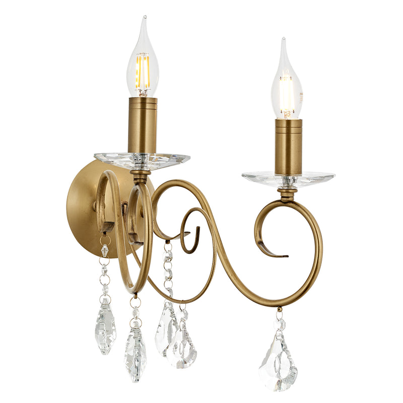 Aplica Cristal Reka Asi Home, 2xE14-40W Antiq 2335-52-29