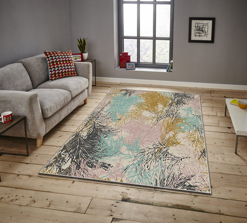 Covor Asi Home Branches, 160 x 230cm, Poliester, Multicolor