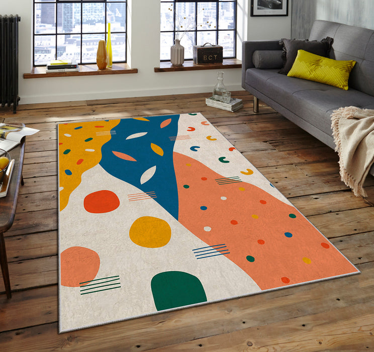 Covor Asi Home Many Forms, 160 x 230cm, Poliester, Multicolor