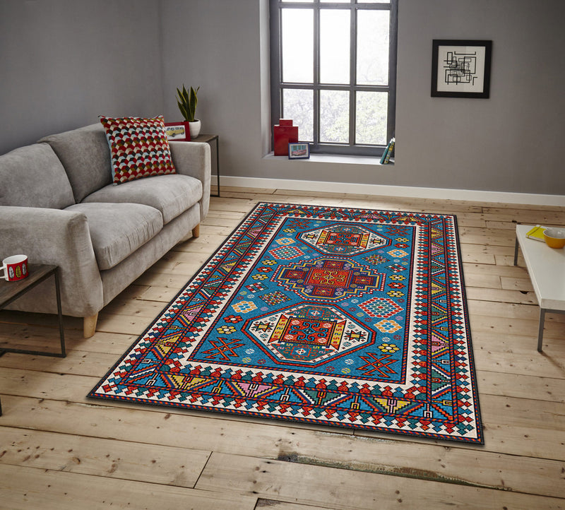 Covor Asi Home Traditional, 100 x 180cm, Poliester, Multicolor