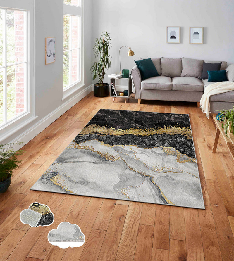 Covor Asi Home Dune, 160 x 230cm, Poliester, Multicolor