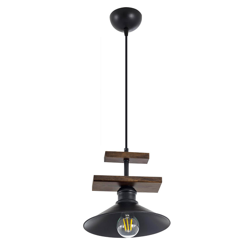 Lustra Moderna Pekin Asi Home , 1xE27-60 W, Negru