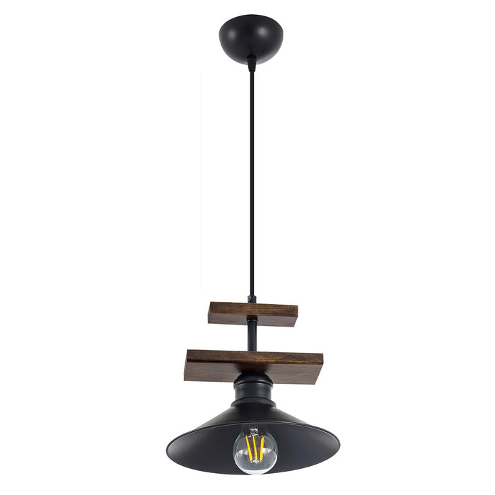 Lustra Moderna Pekin Asi Home , 1xE27-60 W, Negru