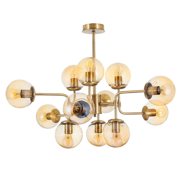 Lustra Moderna KarTopu Asi Home , 12xE27-60 W, Antiq